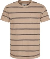 Gabbiano T-shirt T Shirt Met Strepen 154211 411 Latte Brown Mannen Maat - XL