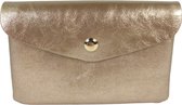 Flora & Co - Dames Portemonnee - Portefeuille - Beurs - Wallet - met rits - goud