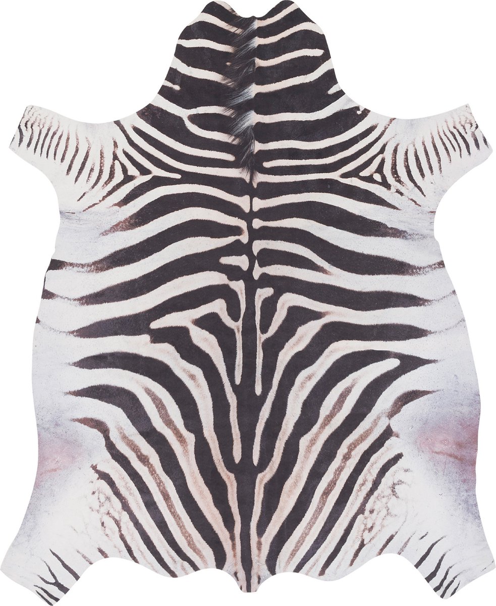Pergamon Tapijt synthetische vezel dierenbont look Zwart