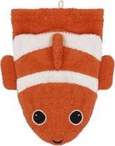 Fürnis Conny de Clownvis - Washandje van Organisch Katoen - Groot - Kids Fun Towels - Eco-Friendly - Clownfish Washcloth