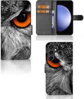 Telefoonhoesje Geschikt voor Samsung Galaxy S23 FE Bookcase Uil