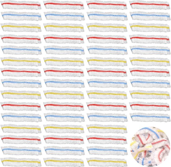 Opbergdoos voor vershoudfolie met 300 stuks vershoudzakken, vershoudfolie met elastiek, opbergdoos van plastic folie, elastische voedselafdekking, vershoudfolie doos
