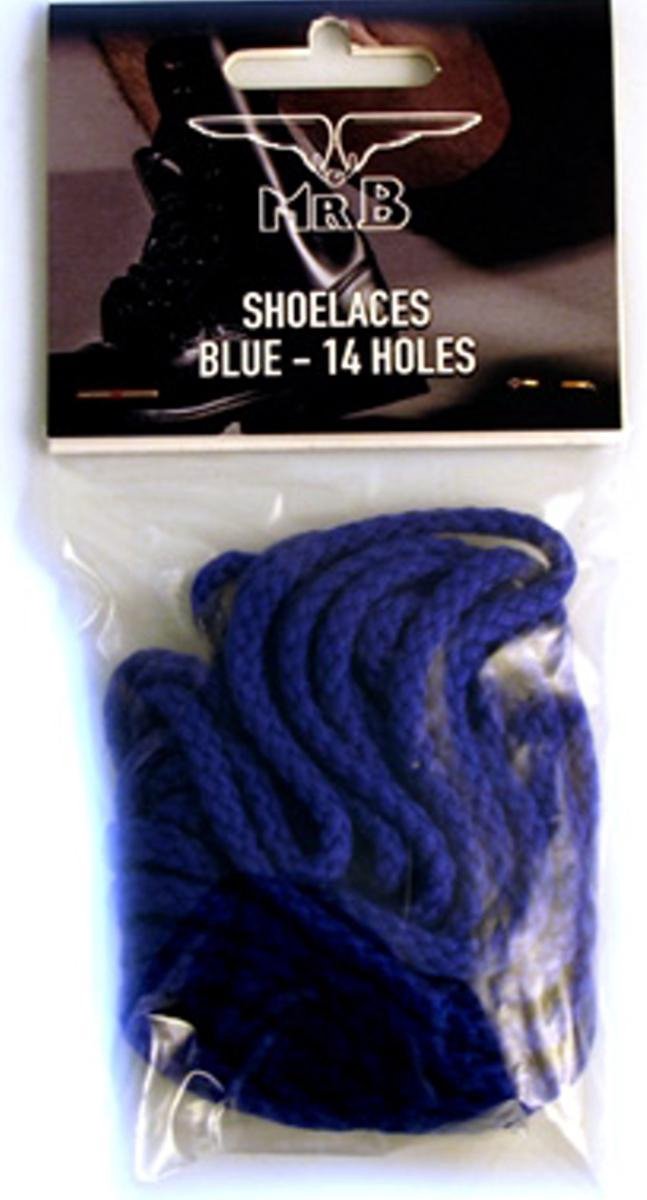 Mister B Shoe Laces Blue 14 Hole
