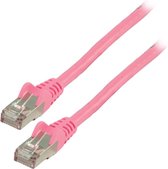FTP CAT 6 netwerk kabel 0,25 m roze