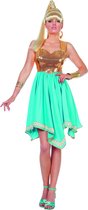 Wilbers & Wilbers - Griekse & Romeinse Oudheid Kostuum - Griekse Godin Venus - Vrouw - blauw,goud - Maat 40 - Carnavalskleding - Verkleedkleding