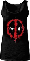 Deadpool - Splatter Logo Women Tanktop - Black - M