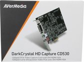 Avermedia DarkCrystal HD Capture CD530 - 20x6cm | Diffusion en direct pendant le jeu | Diffusez et jouez simultanément | Enregistrer des jeux au format MPEG-2