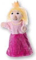 Pluche handpop prinses 30 cm - knuffeldier / knuffels