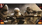STAR WARS 7 - GLASS POSTER - Stormtroopers Battle - 50X25 cm