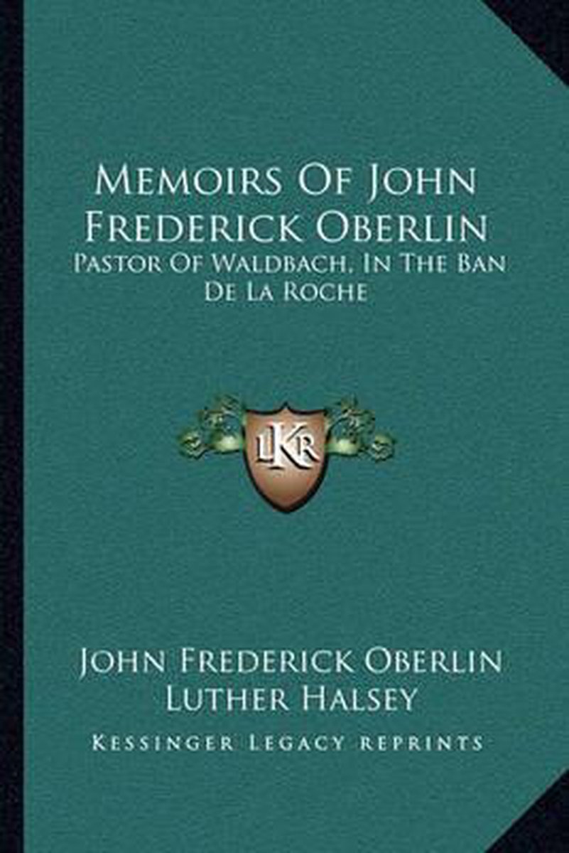 Memoirs Of John Frederick Oberlin van John Frederick Oberlin