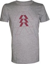 Destiny Grey Melange Vertical Triangle - S