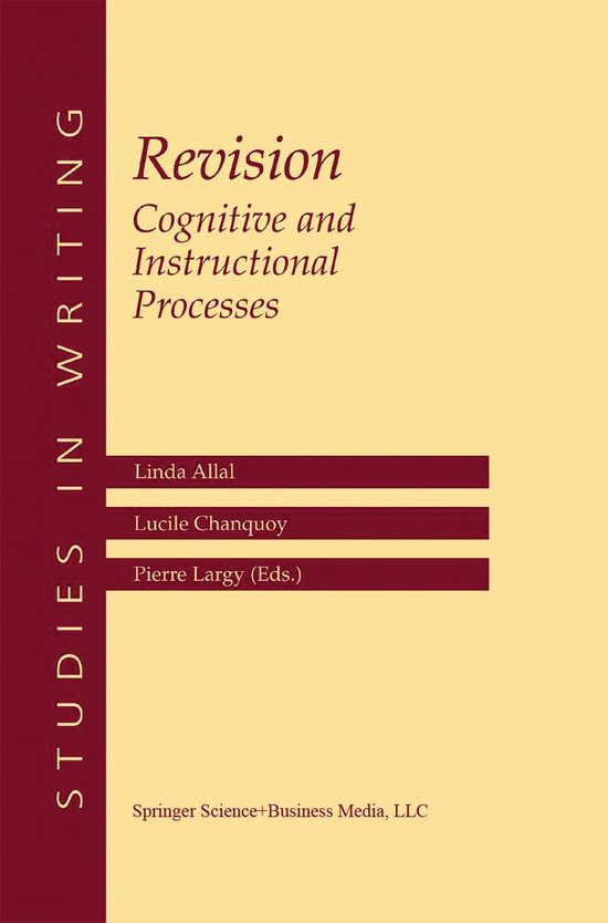 Studies in Writing 13 - Revision Cognitive and Instructional ... - cover
