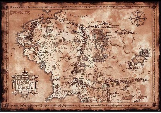 LORD OF THE RING - Poster Map (98x68)