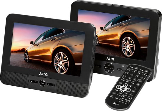 AEG DVD 4551 - Tragbarer DVD-Player mit 2 Monitoren | bol.com