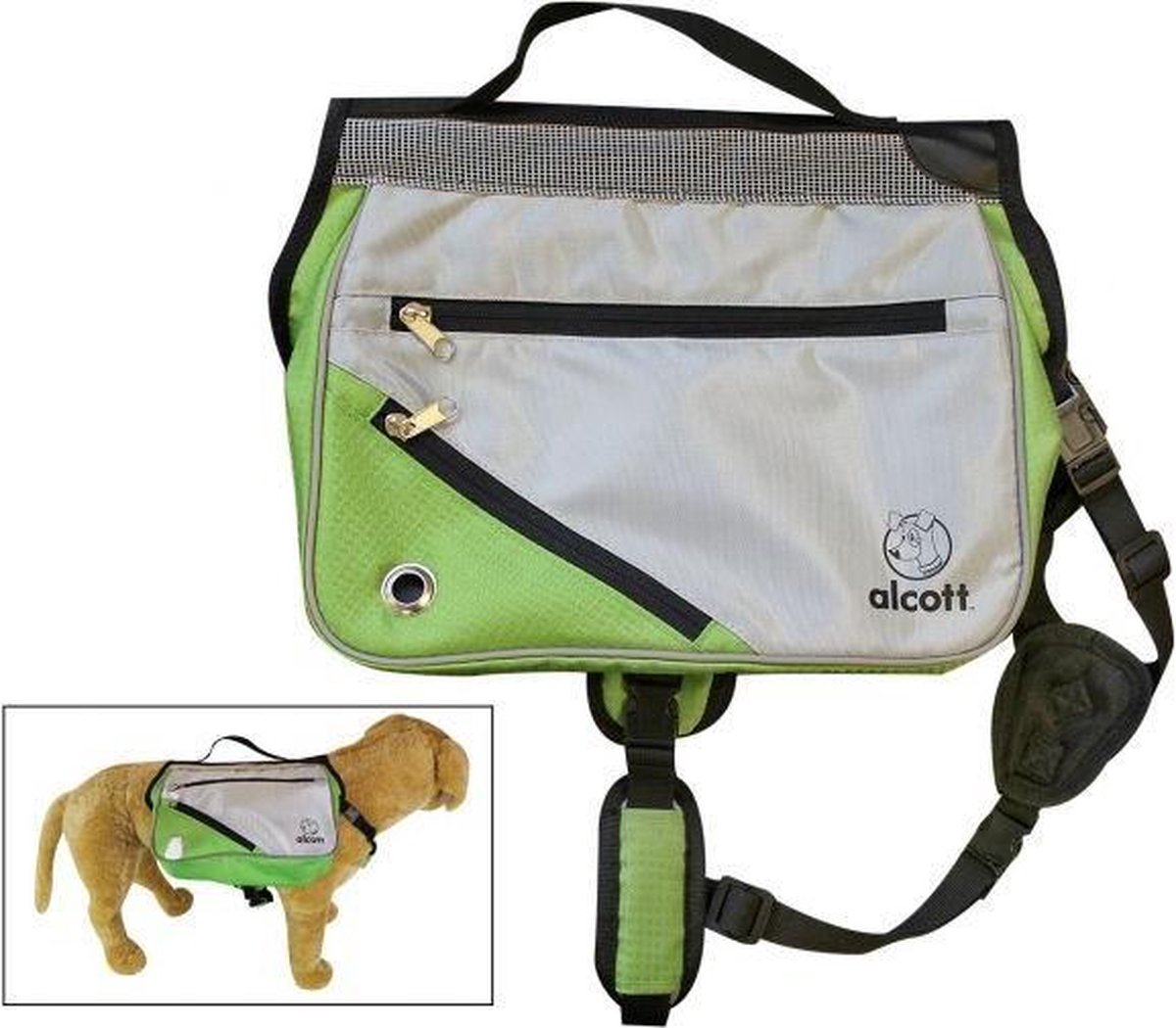 Alcott explorer adventure rugtas hond 30,5x53-66 cm