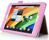 Acer Iconia Tab A1-830 Leather Stand Case Licht Roze Light Pink