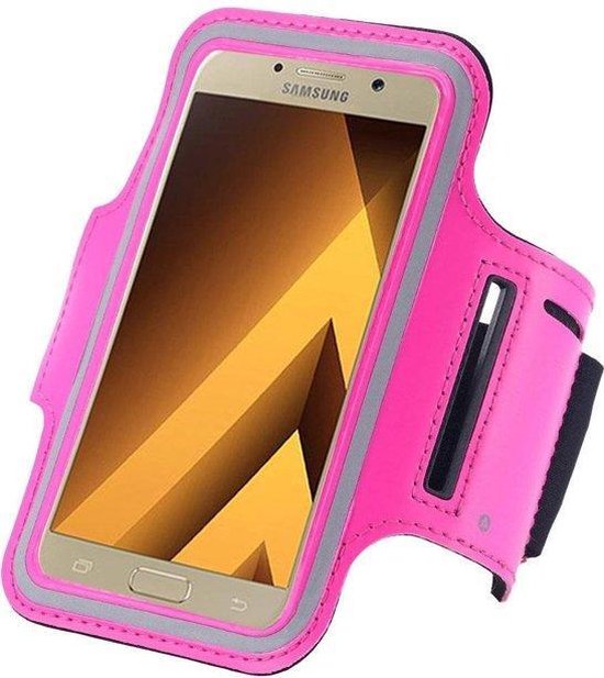 Pearlycase Hoesje Sportband Hardloop armband Roze voor Samsung Galaxy S10