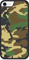 iPhone 8 Hardcase hoesje Army Camouflage Green - Designed by Cazy