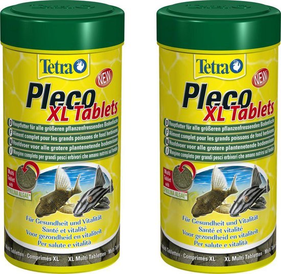 Tetra pleco voer xl 133 tabletten - 2 verpakkingen