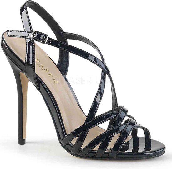 Pleaser - AMUSE-13 Sandaal met enkelband - US 12 - 42 Shoes - Zwart