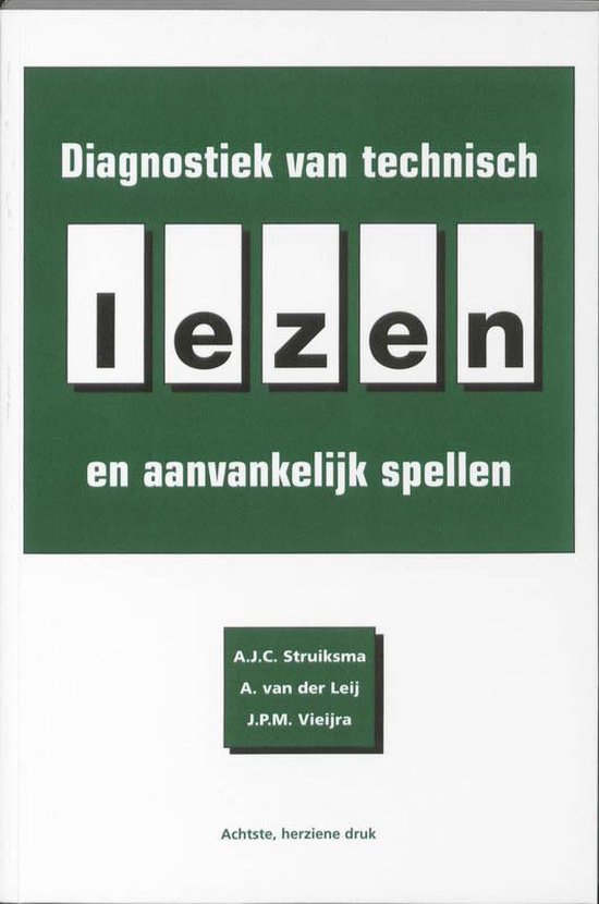 Diagnostiek Van Technisch Lezen En Aanvankelijk Spellen - cover