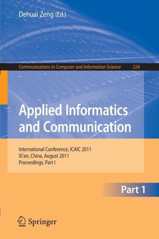 Applied Informatics and Communication, Part I - cover