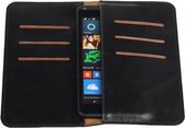 Zwart Pull-up Medium Pu portemonnee wallet voor Microsoft