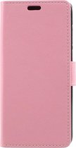 Shop4 - Huawei P Smart (2018) Hoesje - Wallet Case Grain Roze