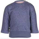 Noeser sweater Belle Batwing science blue/pink Maat: 116