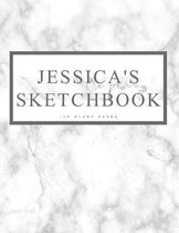 Jessica's Sketchbook: Personalized Marble Sketchbook with Name