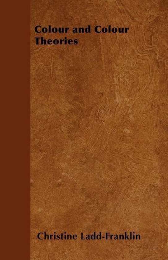 Colour and Colour Theories - cover