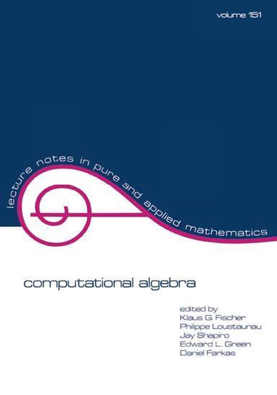 Lecture Notes in Pure and Applied Mathematics - Computationa ... - cover