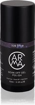 CARMA COSMETICS DONKERBLAUWE GELLAK MET 3d SHMMER - ICE BLUE