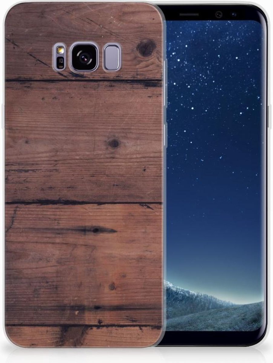 Samsung Galaxy S8 Plus Bumper Hoesje Old Wood