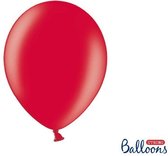 """Strong Ballonnen 30cm, Metallic Poppy rood (1 zakje met 100 stuks)"""