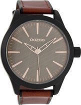OOZOO Timepieces C7427 - Horloge - 40 mm - Leer - Bruin