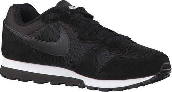 Nike Md Runner 2 Dames Sneakers - Black/Black-White - Maat 37.5 - Nike