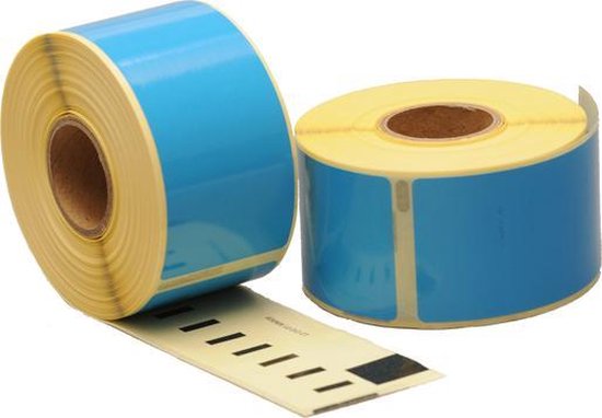 vhbw Tape cassette compatibel met Dymo LabelWriter Duo, Duo 400, Duo 450 labelprinter 9 mm rood op wit