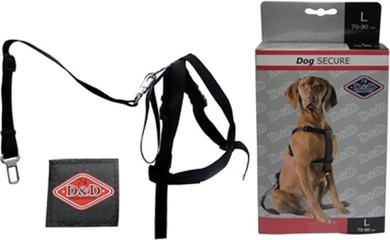 Duvo+ Auto Veiligheidsharnas met gordel voor hond