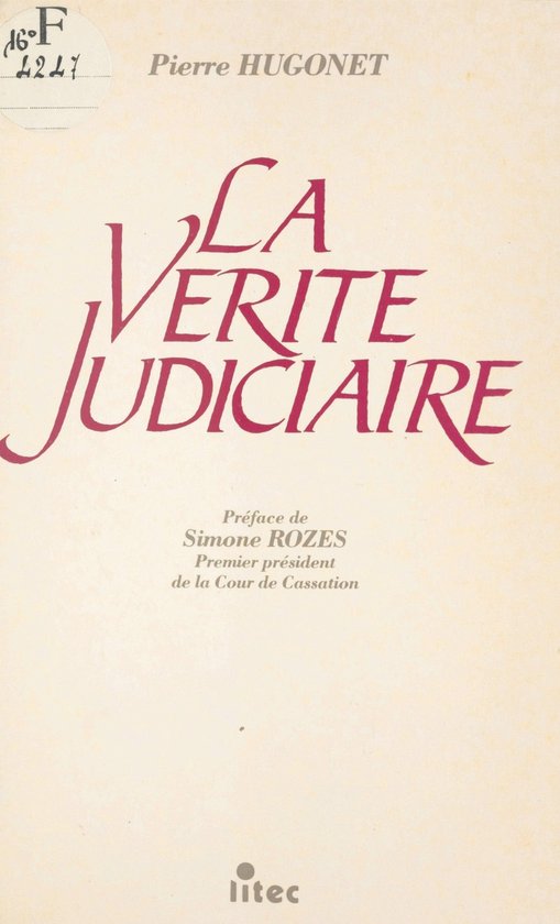 La Vérité judiciaire - cover