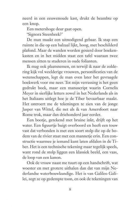 Pagina met tekst, nummer 8 onderaan.