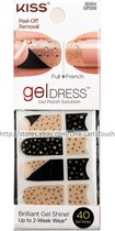 kiss - Gel dress peel-off removal full/art 40+ gel strips GPD09c Sweet melody