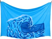 Sarong Golf, Beach Pareo Ocean Wave, StrandLaken, Hamamdoek, Wikkelrok, Omslagdoek 115 * 180 cm