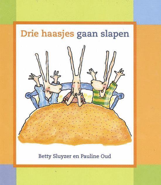 Cover van het boek 'Drie haasjes gaan slapen'