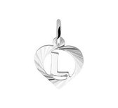Robimex Collection Hanger Hart Letter L - Zilver