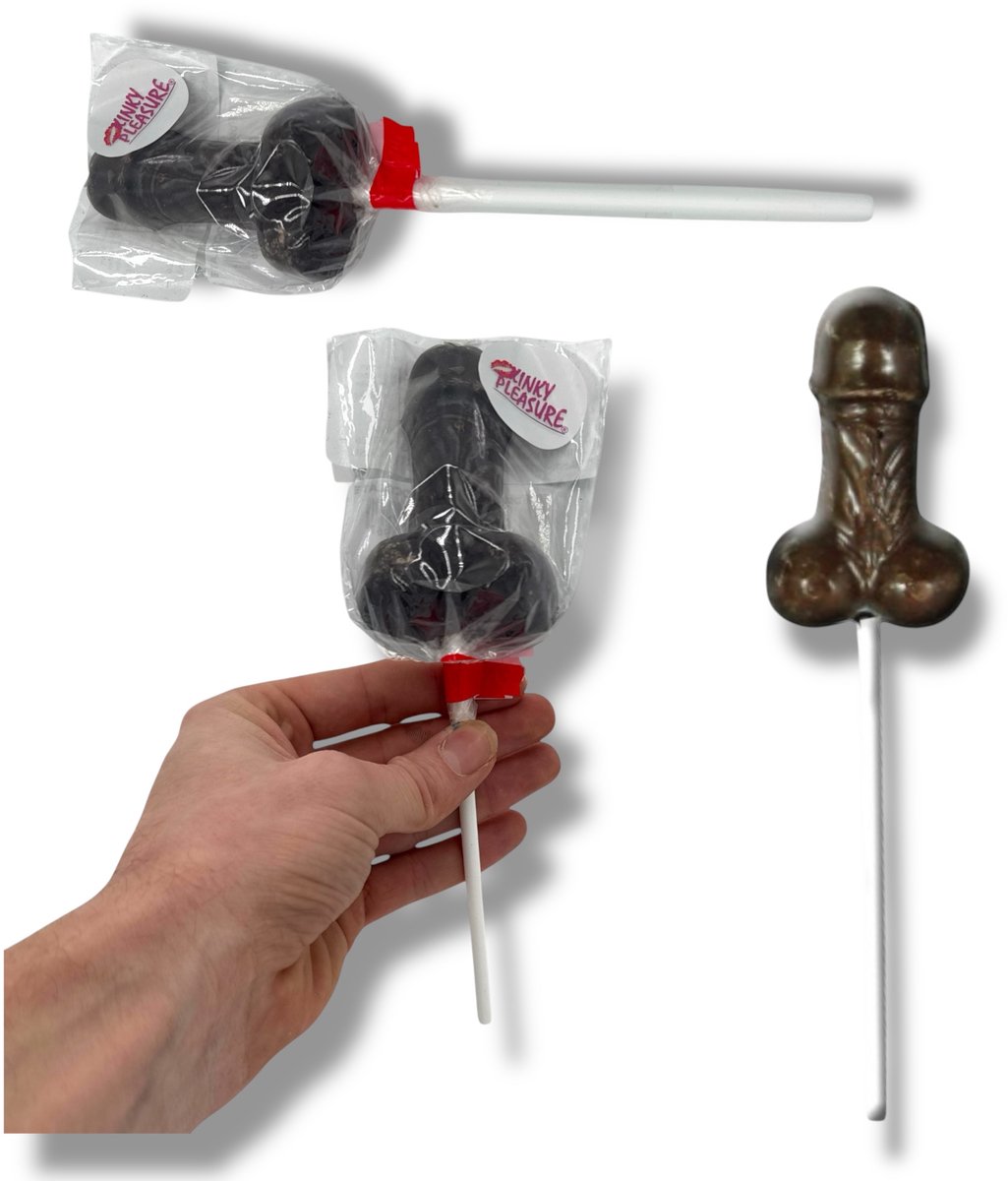 Ondeugende Chocolade Penis Lolly – Perfect voor Vrijgezellenfeesten & Grappige Cadeaus 3 Stuks
