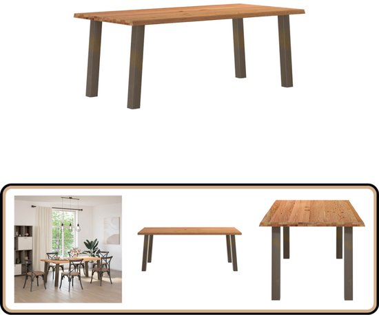 Eettafel Walden eikenhout 200x100 cm Deens ovaal
