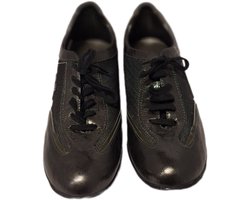 HORNET by Botticelli-LUXE SNEAKER -LEER&MESH-ANTRACITE-41