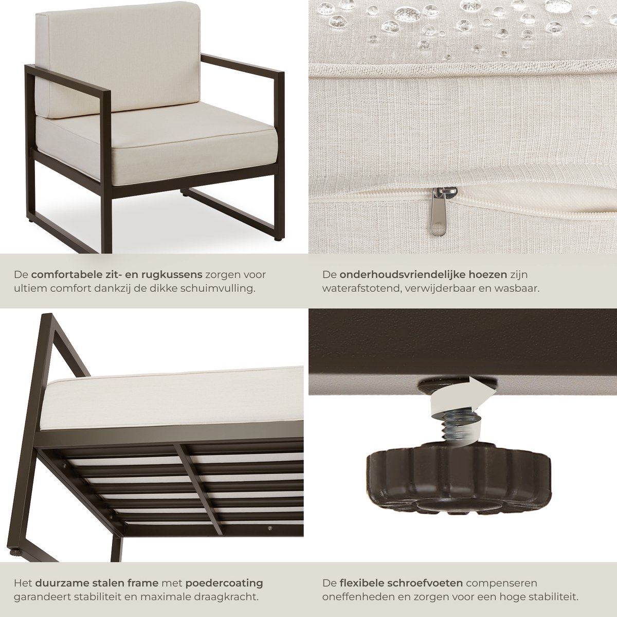tectake - Comosa Lounge fauteuil tuin thumbnail 6