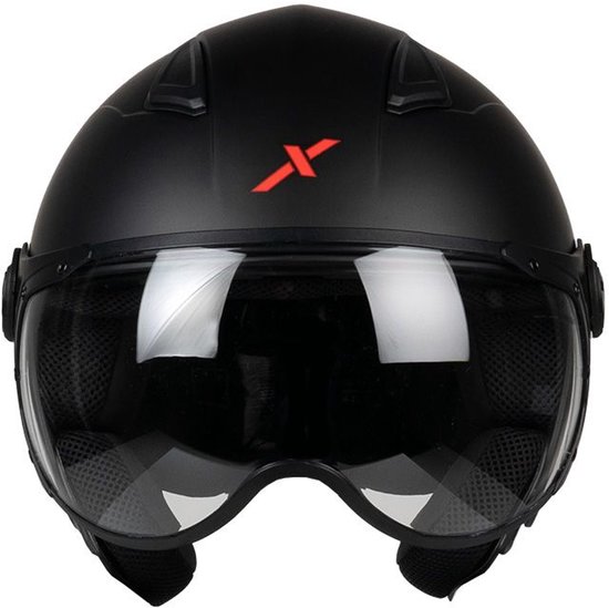 Casque Jet HELIOS Noir Mat L par MOTOBLOUZ